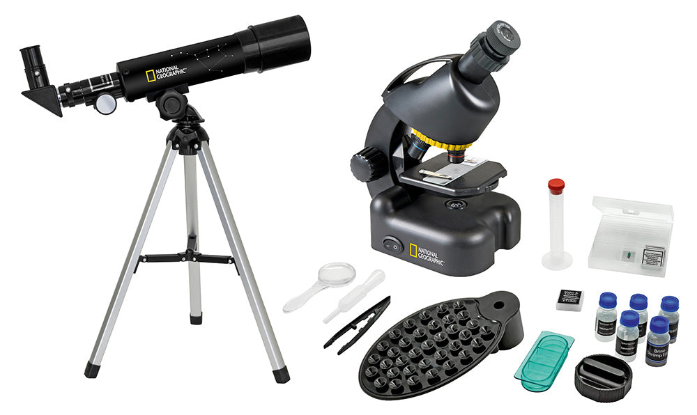 Telescopio National Geographic 50/360 AZ e Microscopio con Supporto per Smartphone