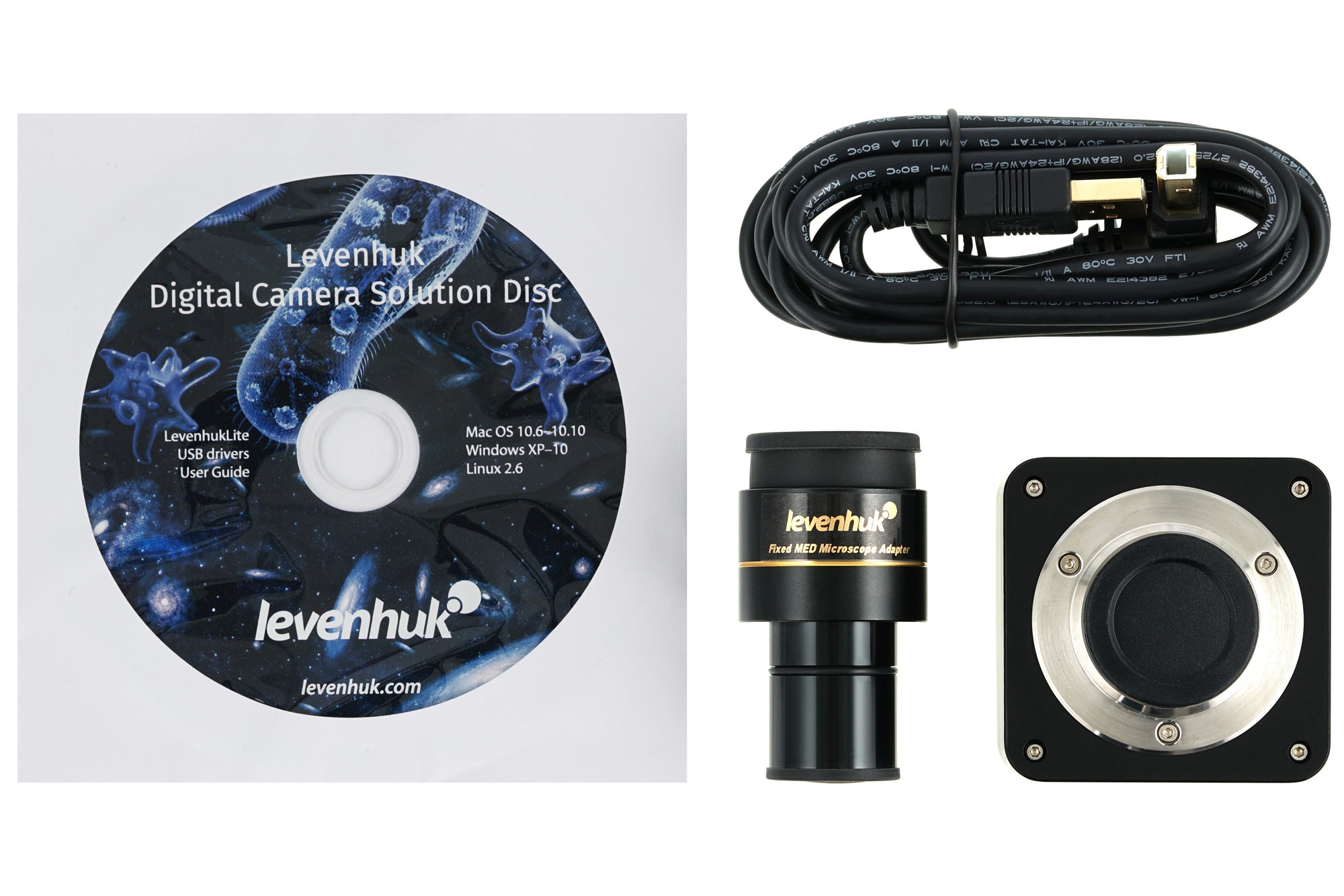 Microscopio trinoculare digitale Levenhuk MED D40T