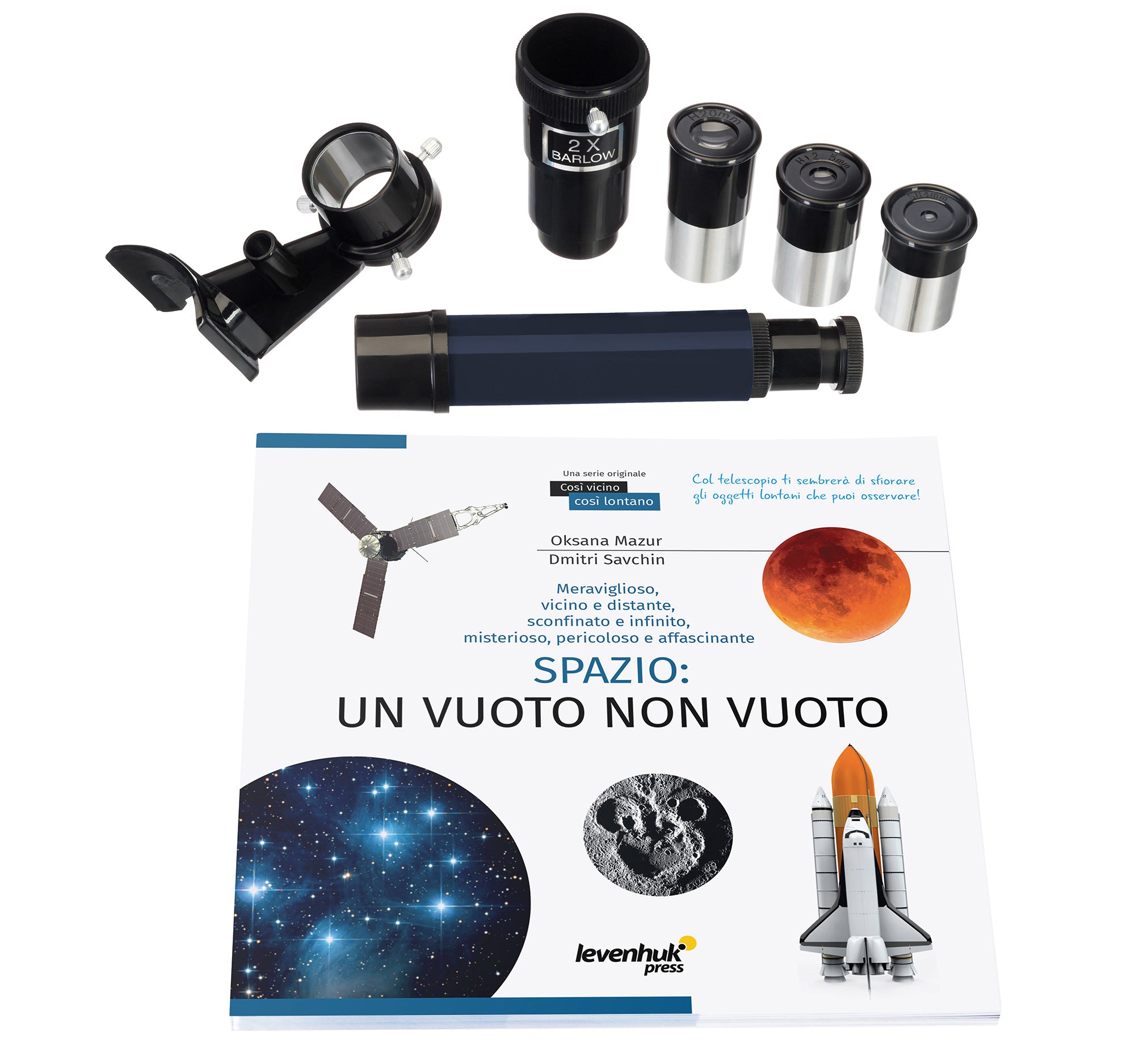 Telescopio Levenhuk Discovery Spark 769 EQ con libro