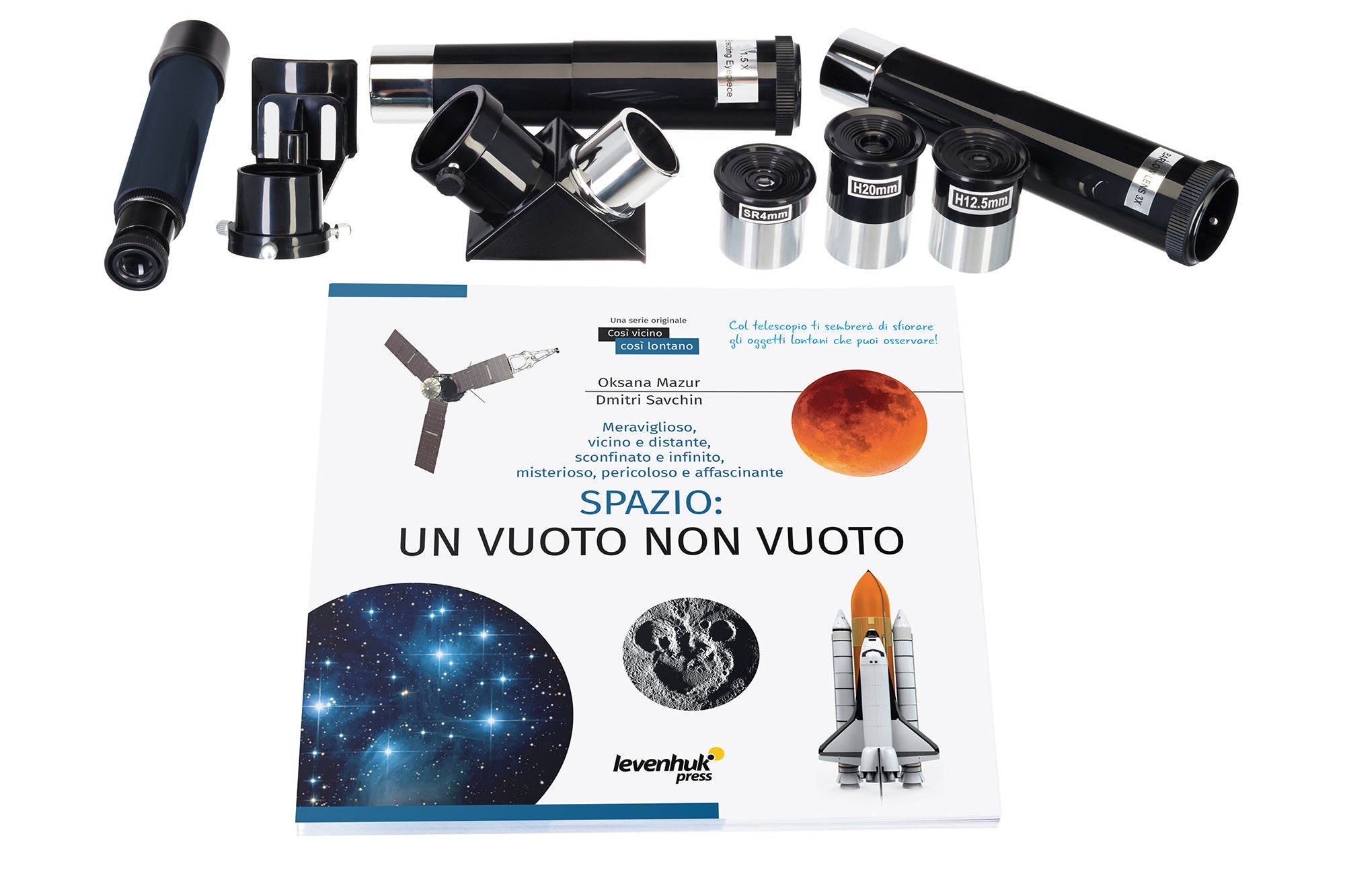 Telescopio Levenhuk Discovery Spark Travel 60 con libro