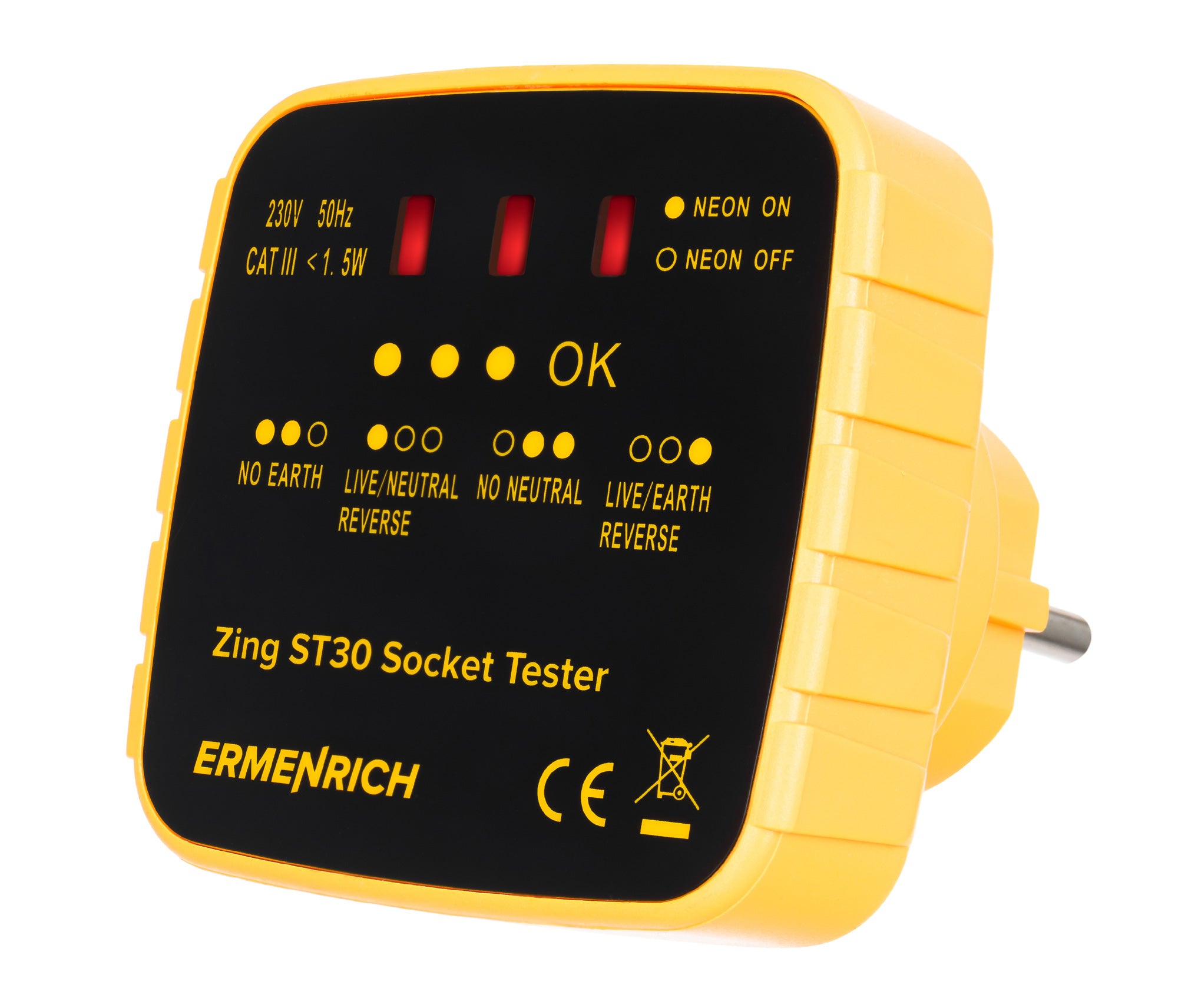 Tester per prese elettriche Ermenrich Zing ST30