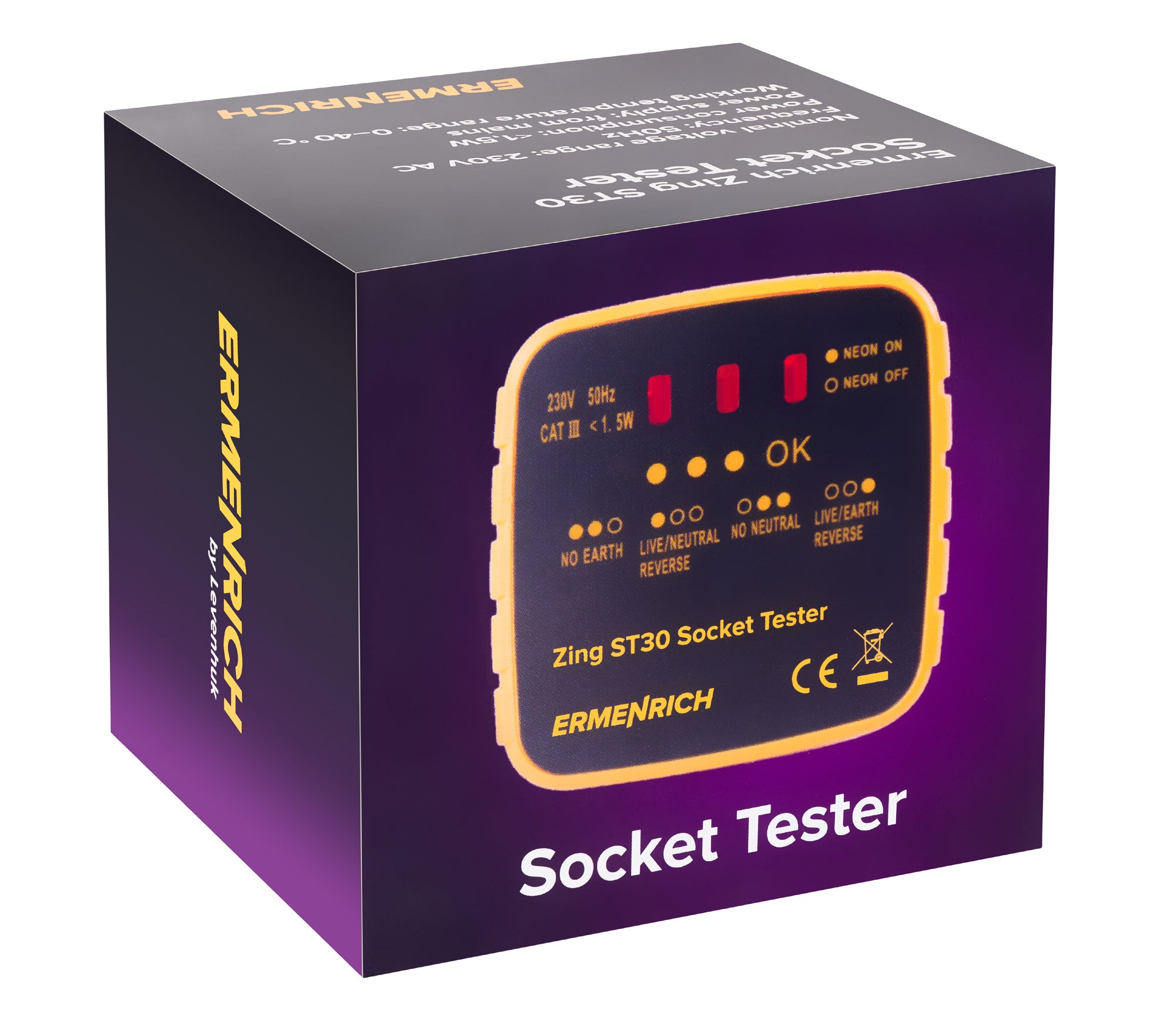 Tester per prese elettriche Ermenrich Zing ST30