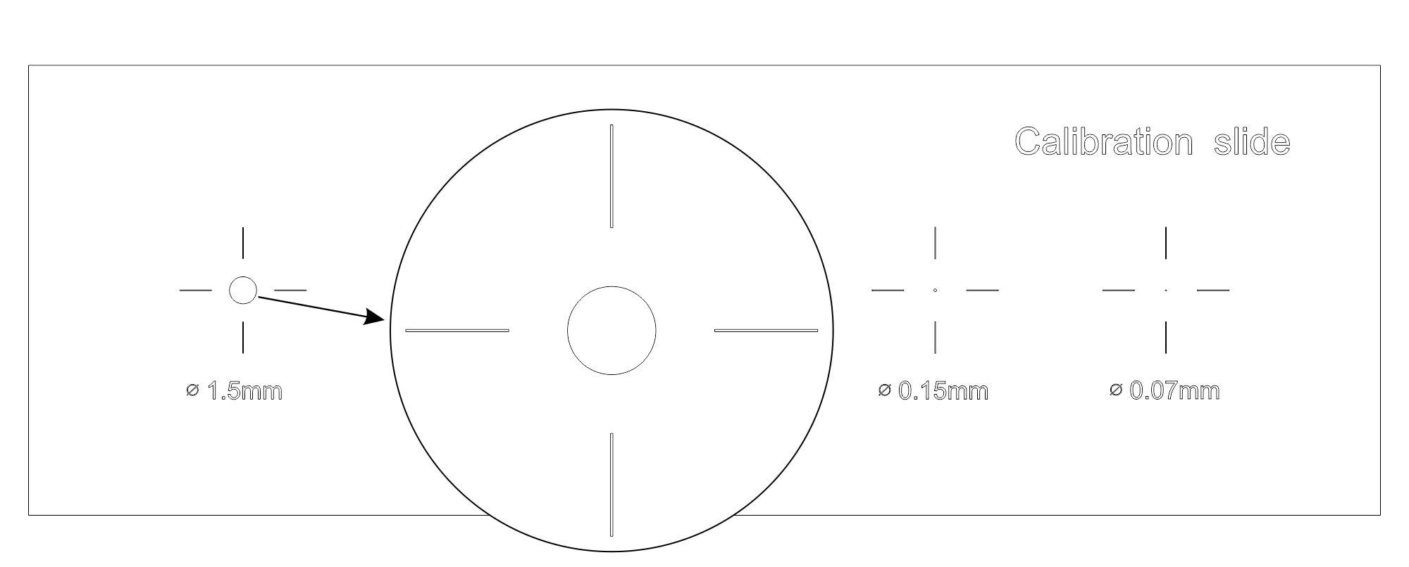 Vetrino di calibrazione CS5 MAGUS (XY0,01/0,07/0,15/0,6/1,5)