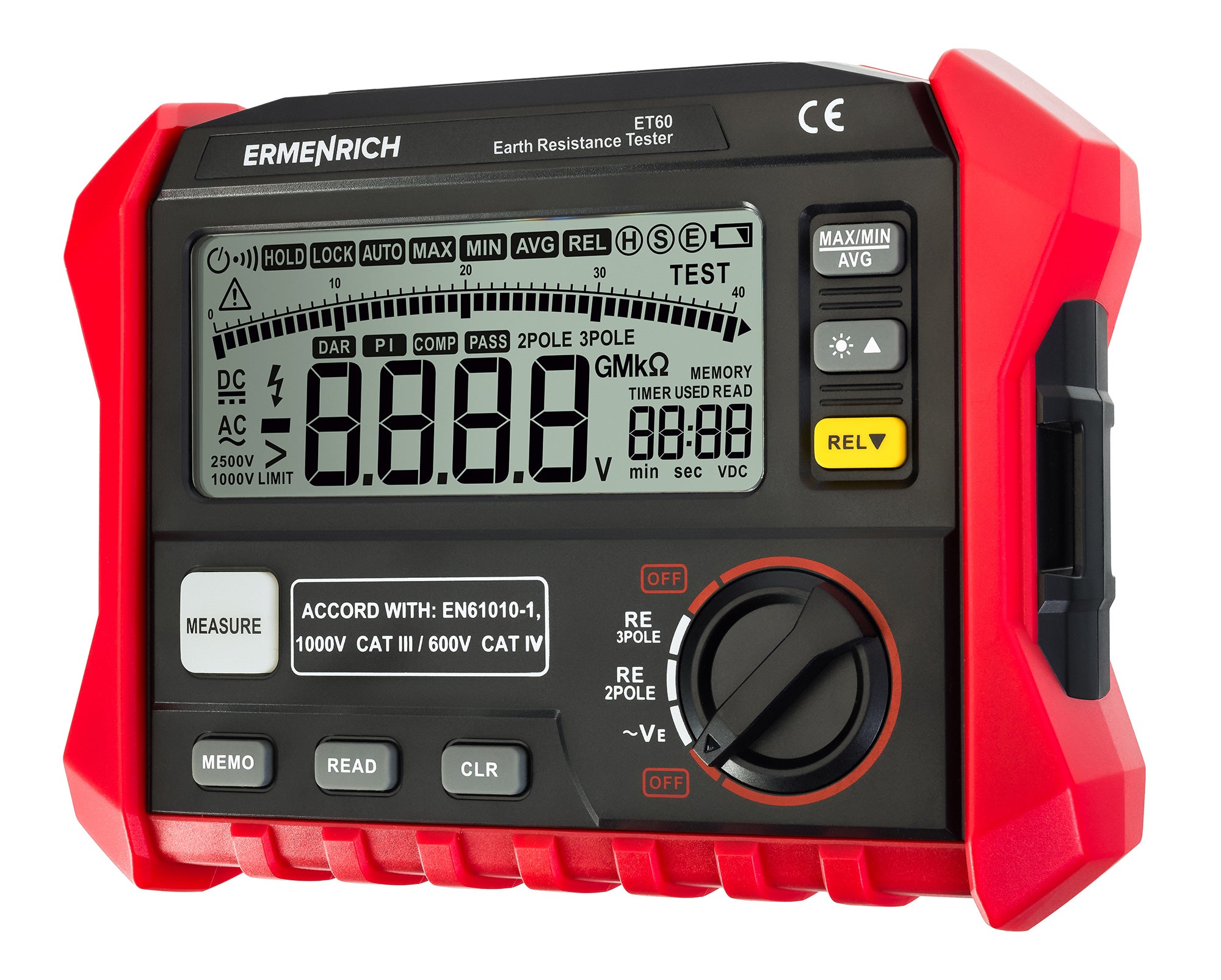 Tester per resistenza di terra Ermenrich Ping ET60