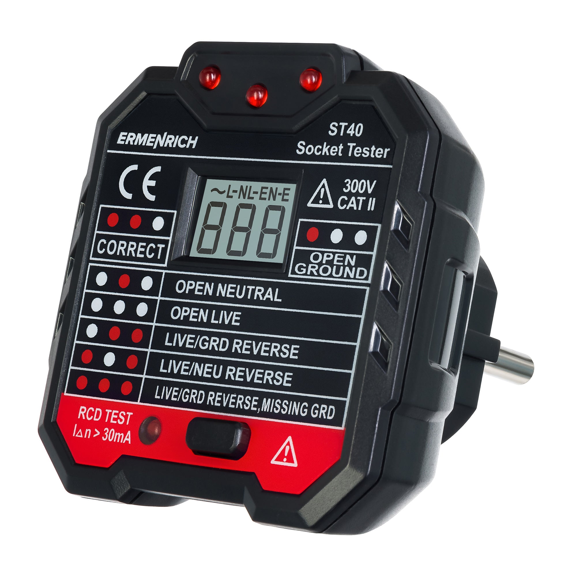 Tester per prese elettriche Ermenrich Zing ST40