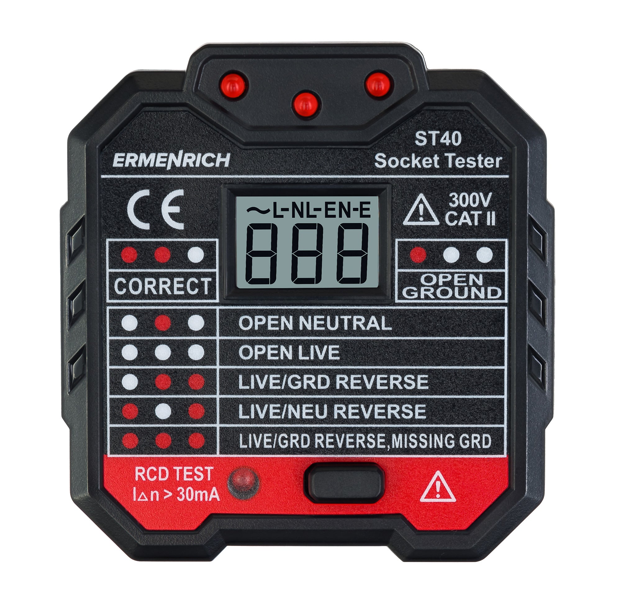 Tester per prese elettriche Ermenrich Zing ST40