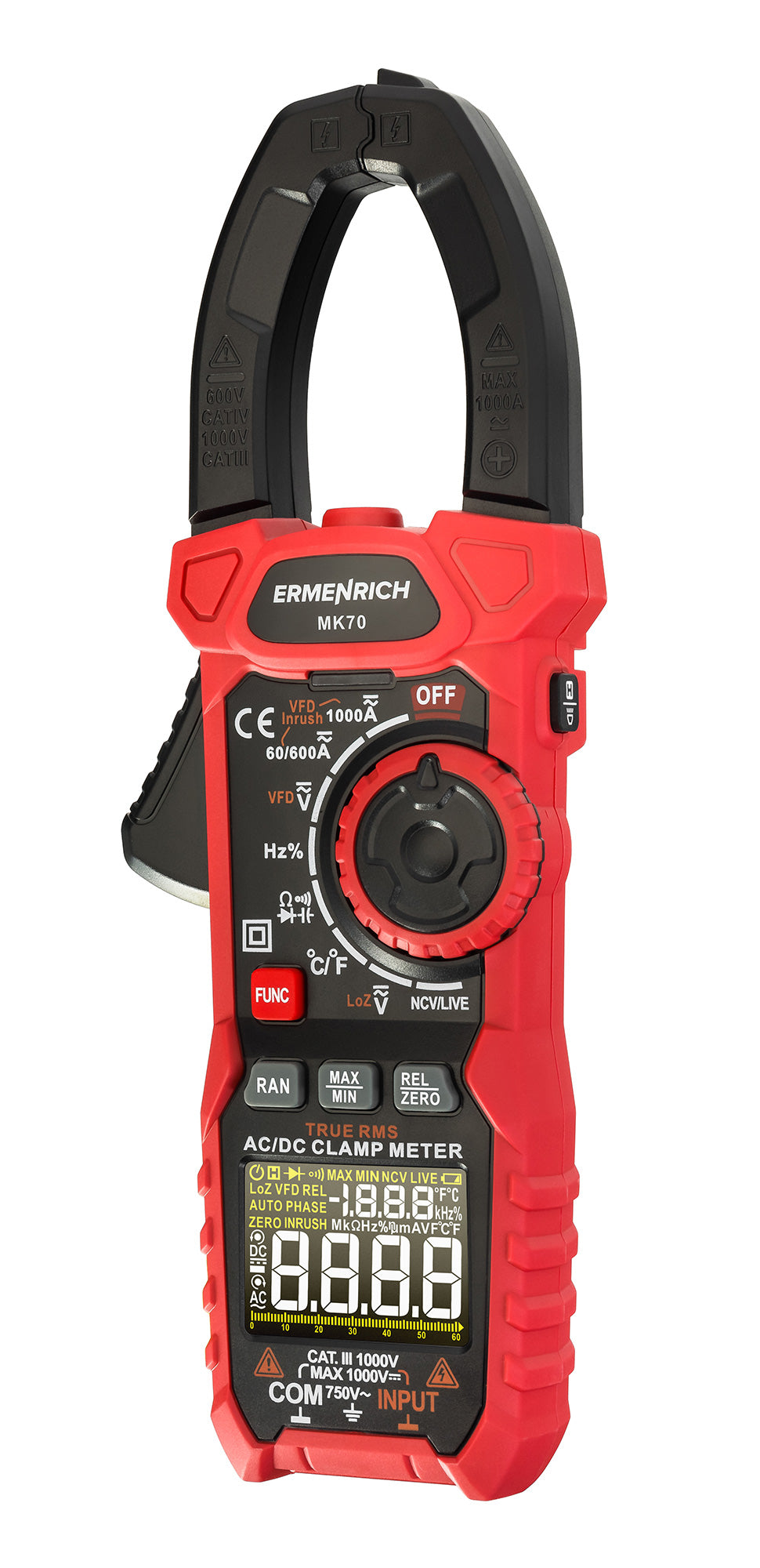 Pinza amperometrica digitale Ermenrich Ping MK70