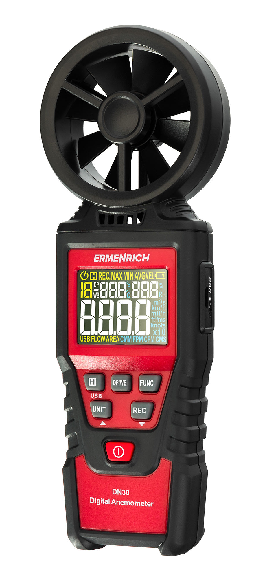 Anemometro digitale Ermenrich Seek DN30