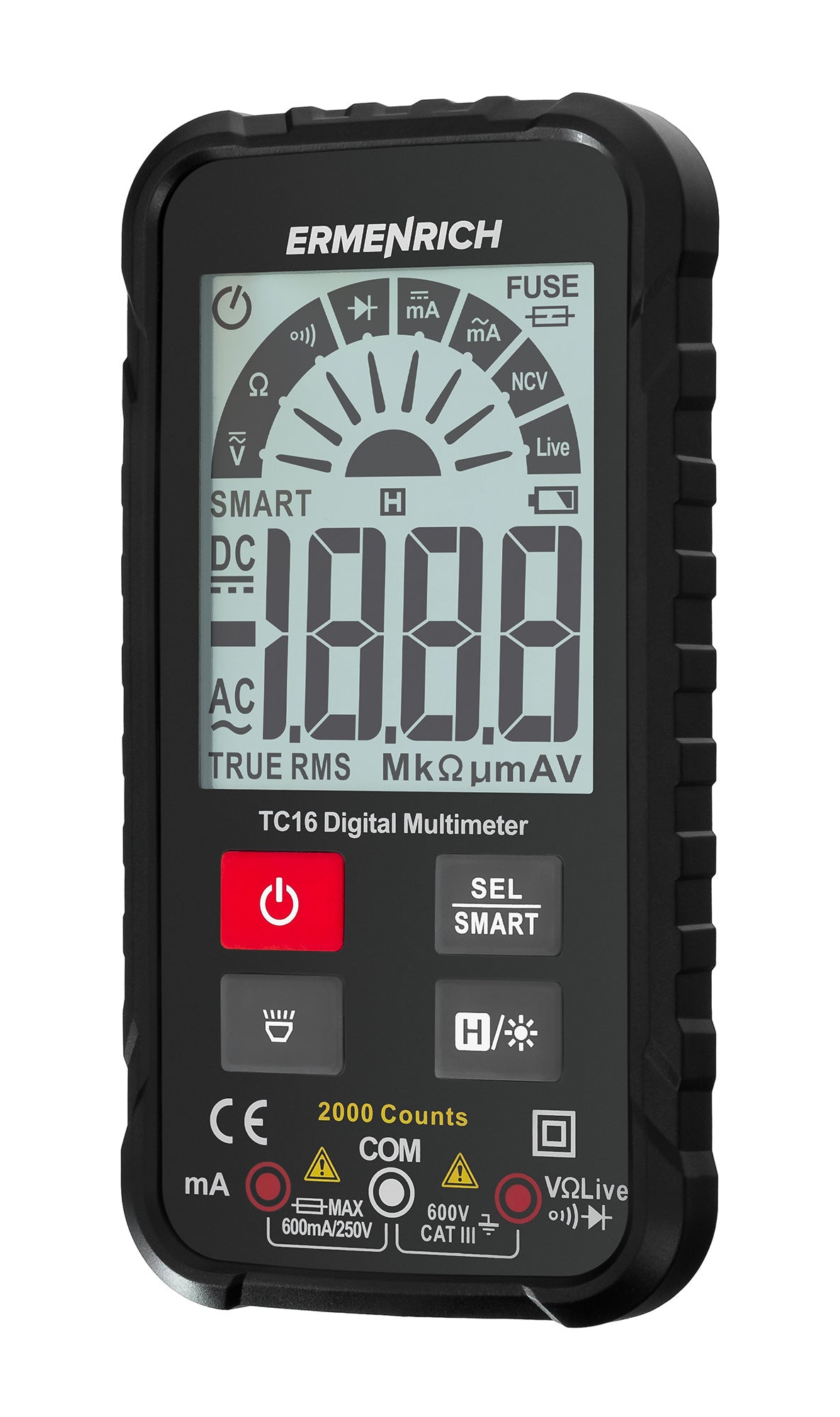 Multimetro digitale Ermenrich Zing TC16