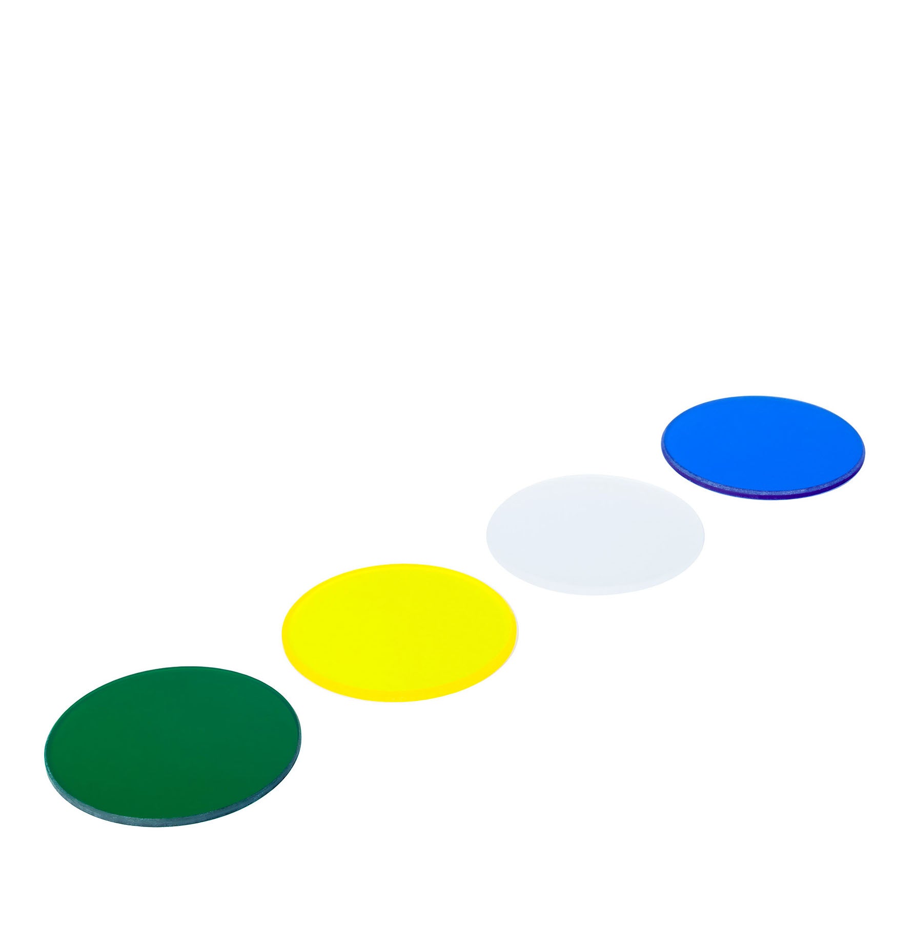 Set di filtri a colori MAGUS LF4 (blu, verde, giallo, satinato)
