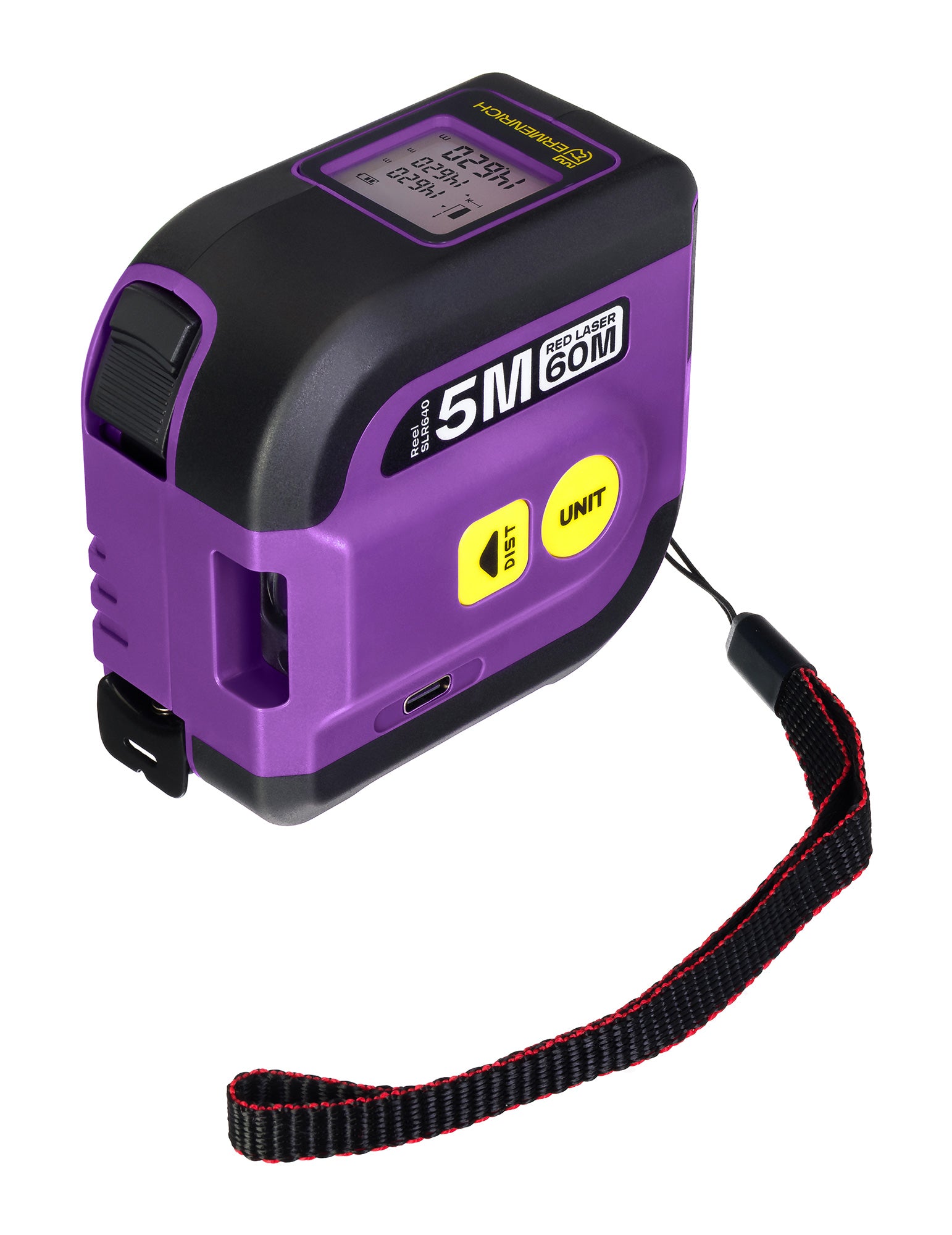 Misuratore laser con flessometro Ermenrich Reel SLR640