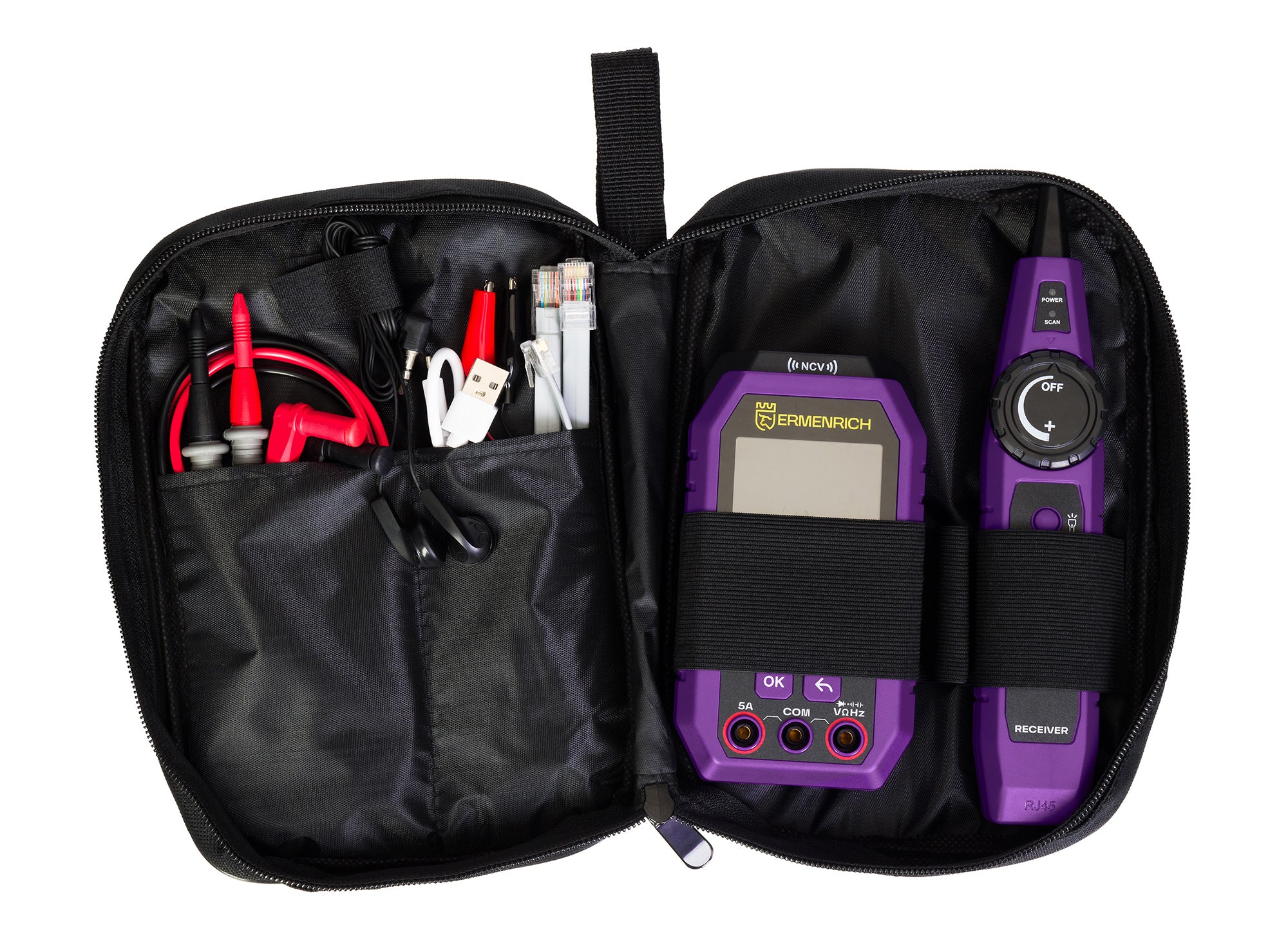 Tester per cavi con multimetro Ermenrich Ping SM75