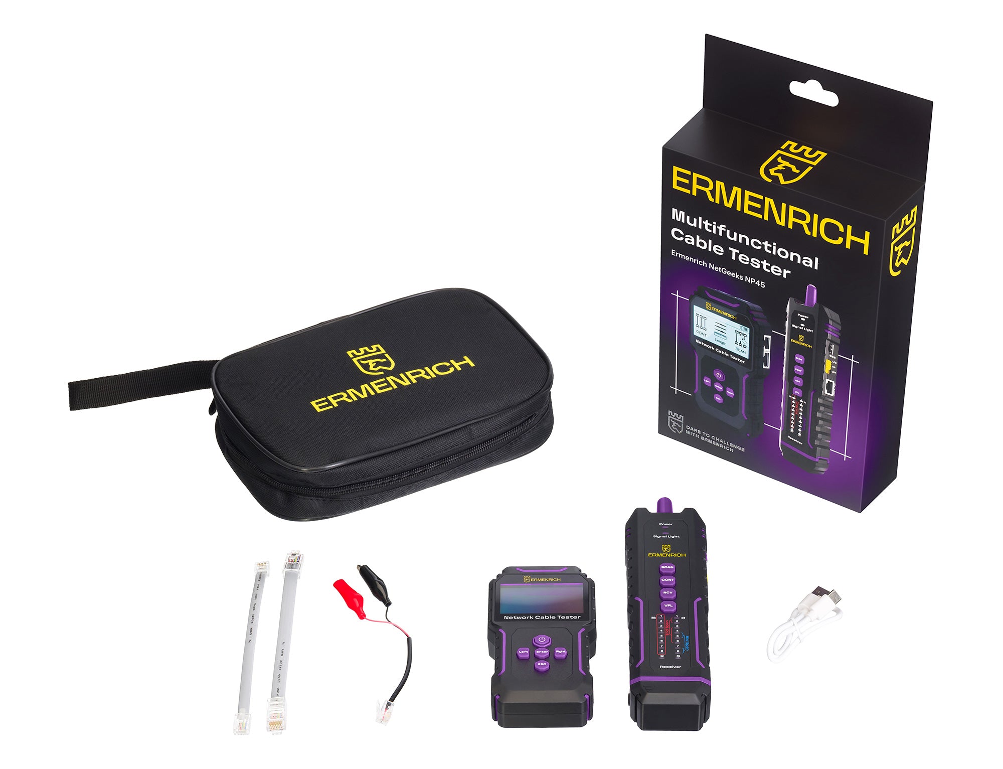 Tester per cavi multifunzione Ermenrich NetGeeks NP45