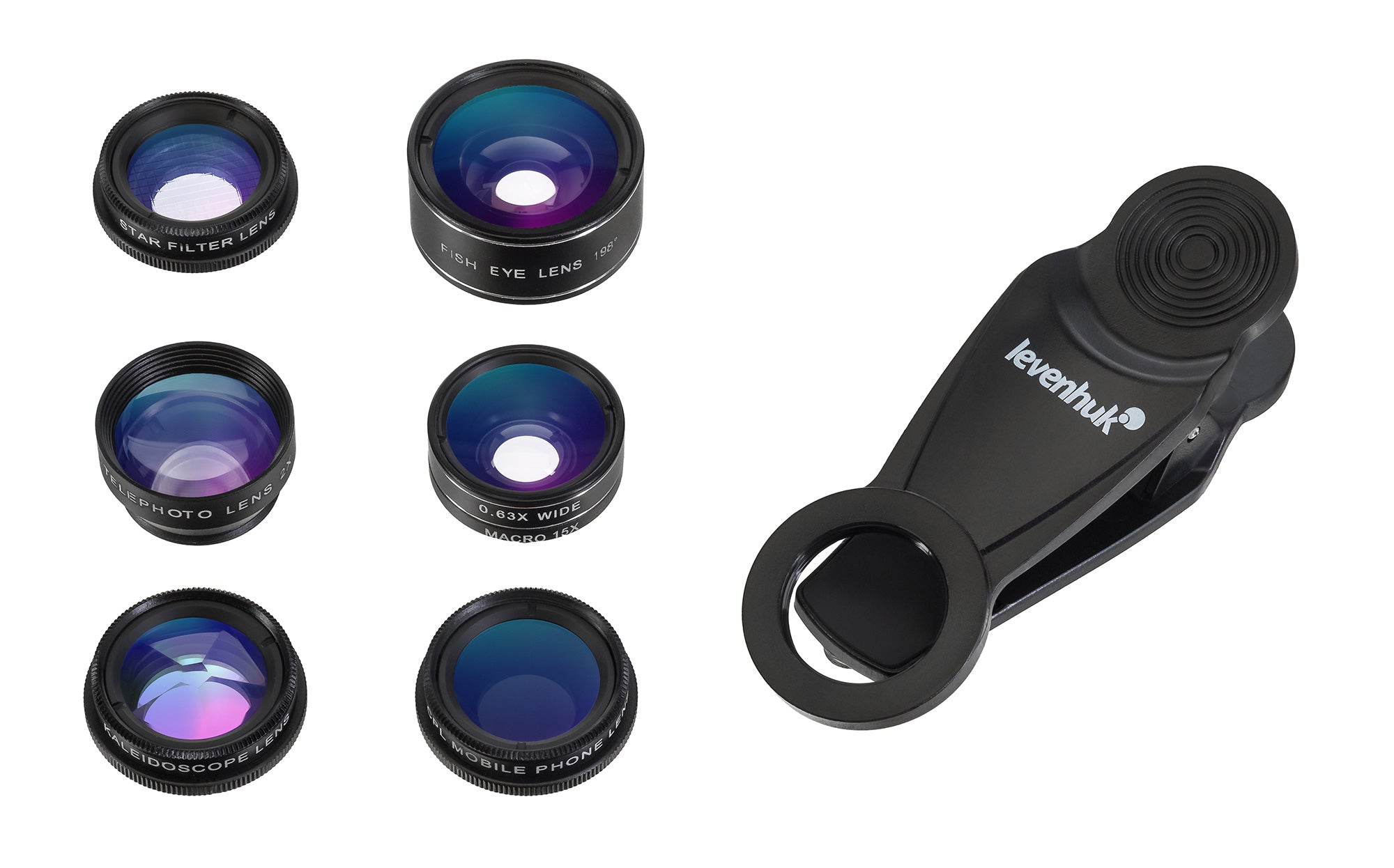 Set di lenti per smartphone Levenhuk Lens S7