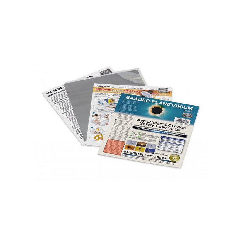 Filtro solare in foglio AstroSolar® ECO-size OD 5.0 140x155mm