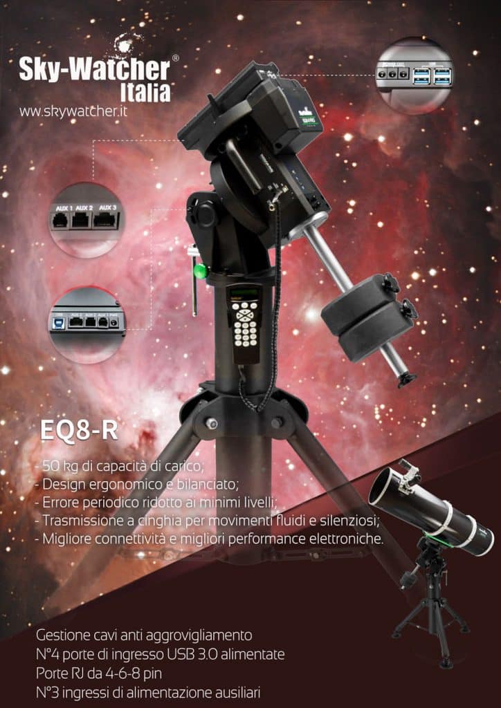 Montatura EQ8-R SynScan con contrappesi (SOLO TESTA)