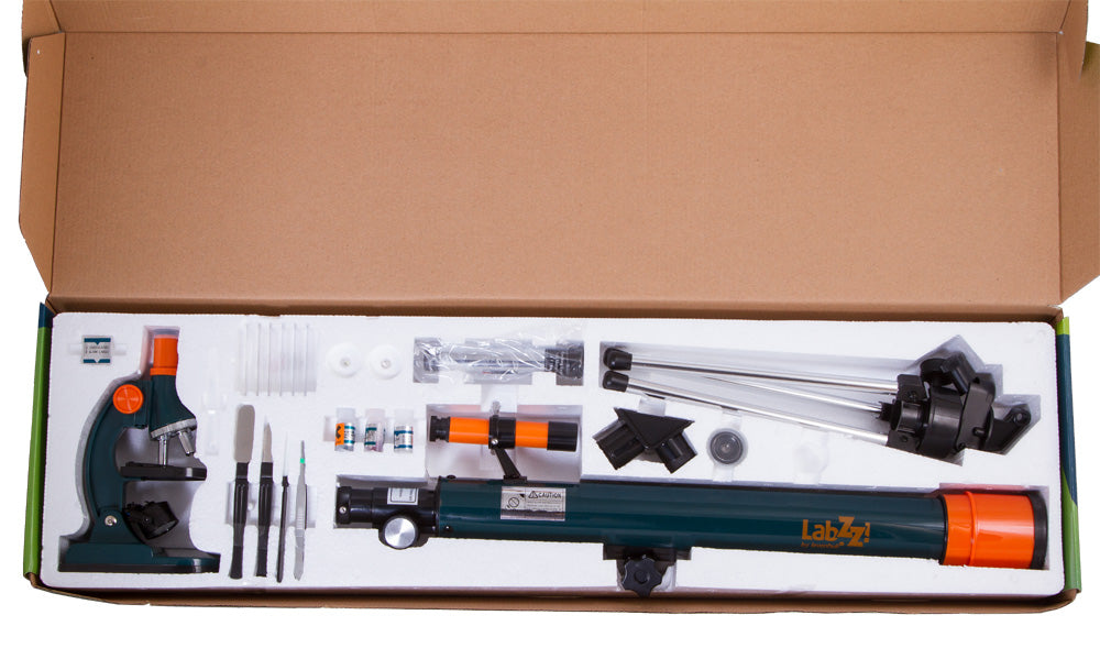 Kit microscopio e telescopio Levenhuk LabZZ MT2