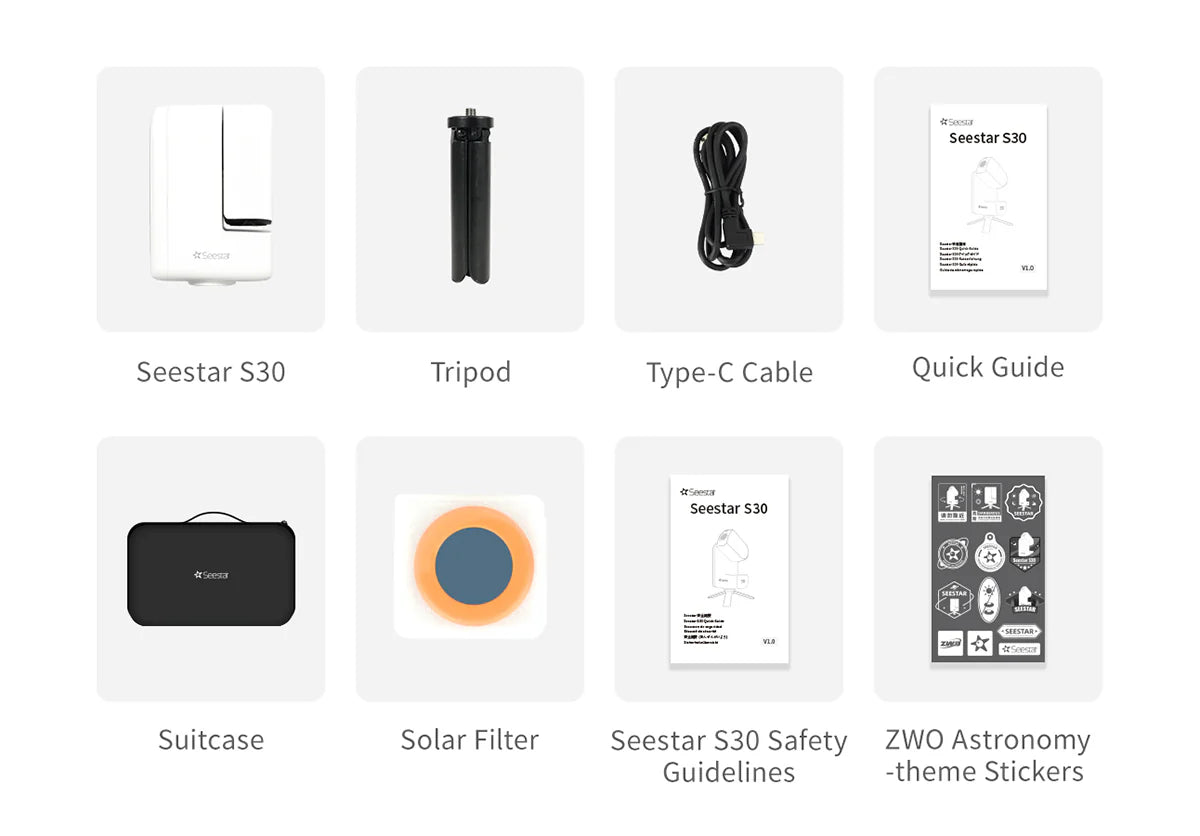 Telescopio Smart Seestar S30 All-in-one 30/150mm