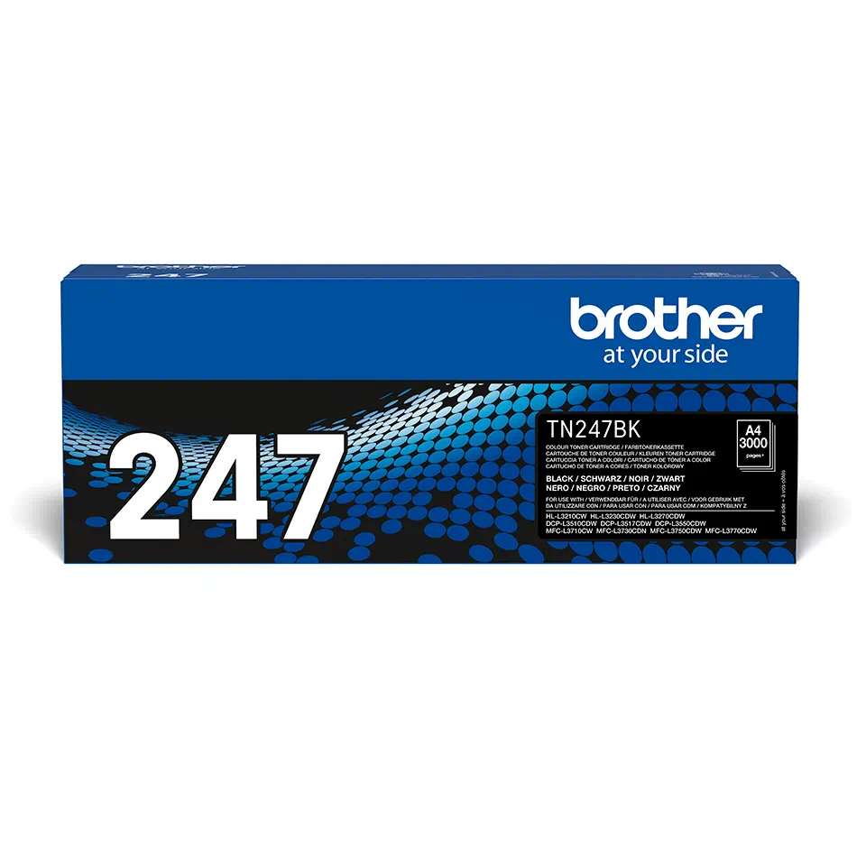 BROTHER TONER NERO 3.000 PAG TN247BK ORIGINALE