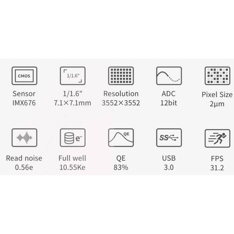 Camera Planetaria ASI 676 MC Color