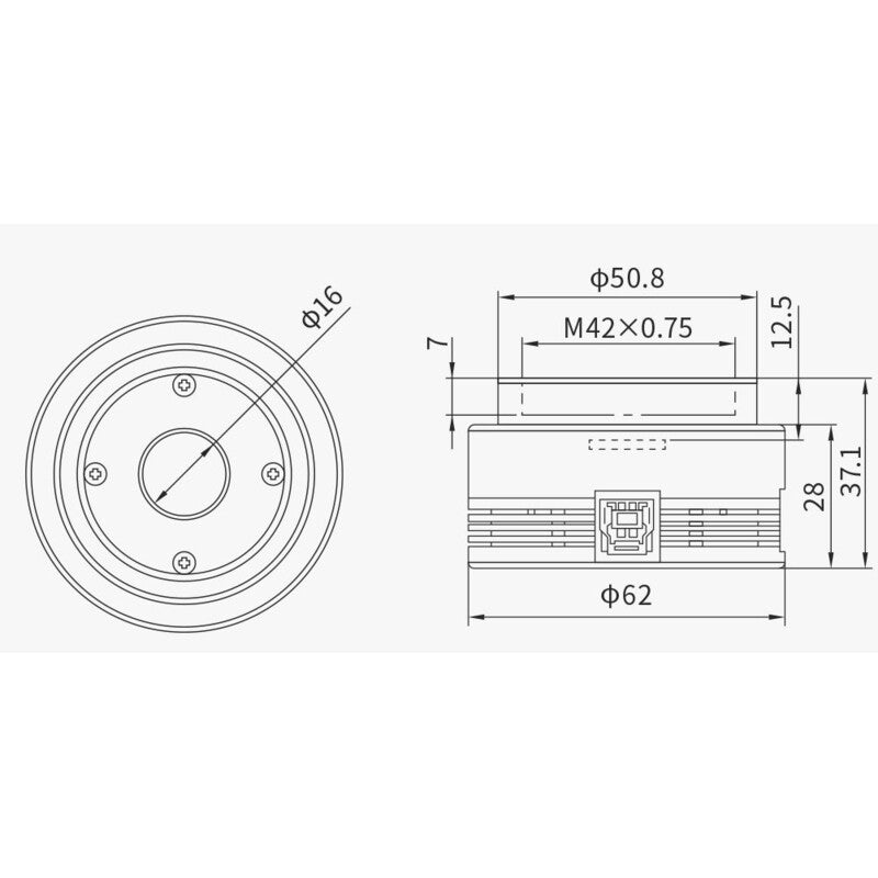 Camera Planetaria ASI 715 MC Color