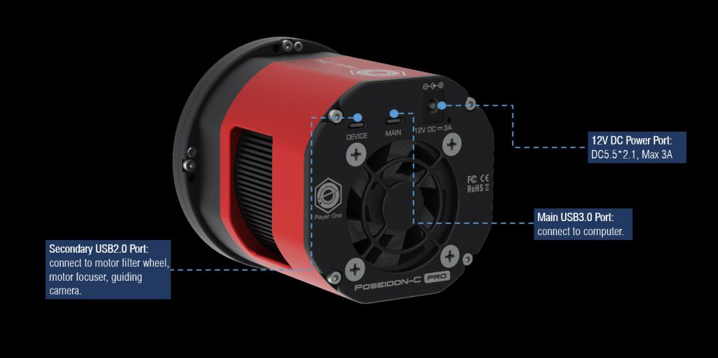 PLAYER ONE POSEIDON-C PRO APSC COLOR WITH IMX571 SENSOR