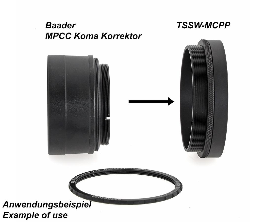 TS-OPTICS ADAPTER FOR BAADER MPCC COMA CORRECTOR AND TS-GPU TO SKYWATCHER