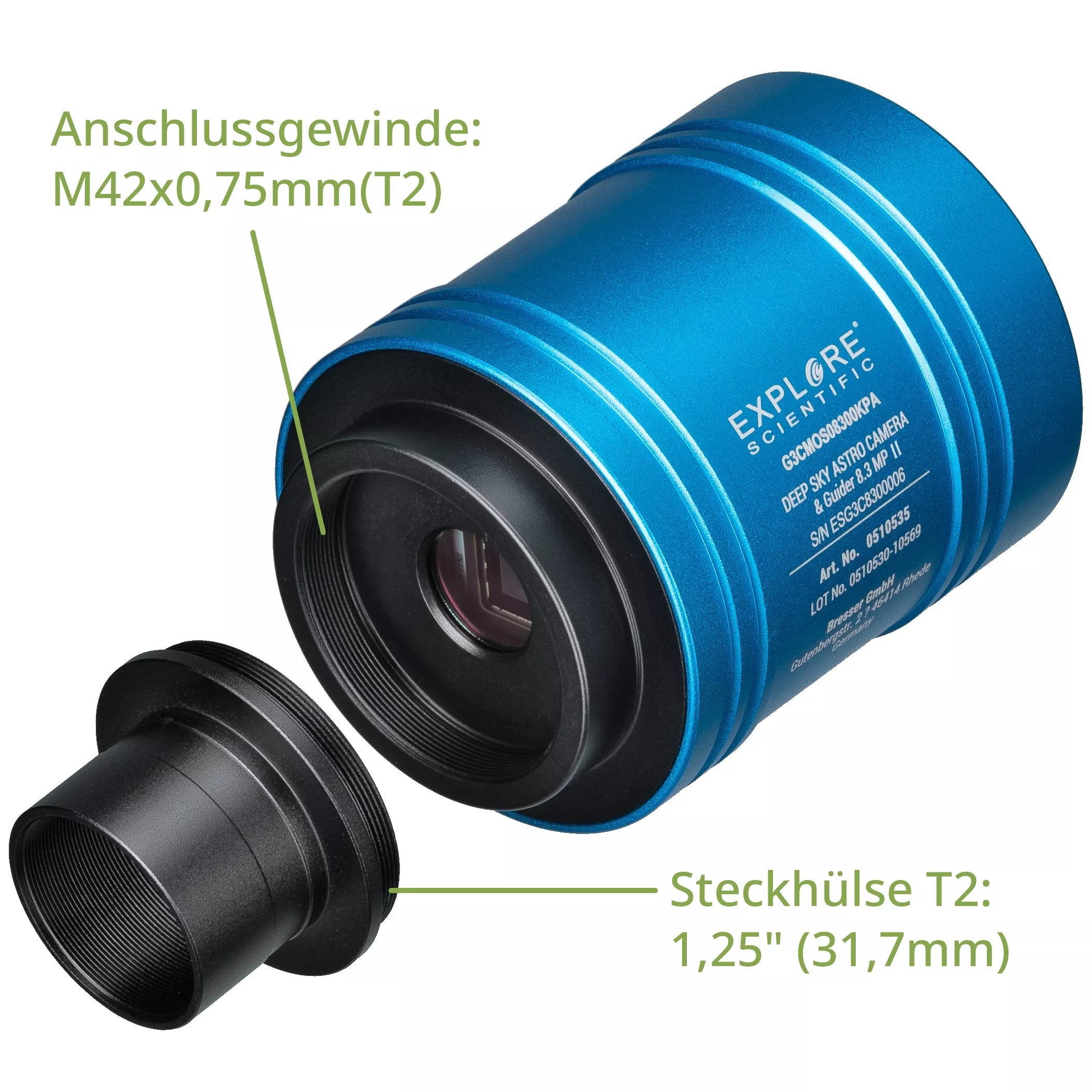 Explore Scientific 4K DEEP SKY ASTRO-Camera & Guider 8,3 MP II