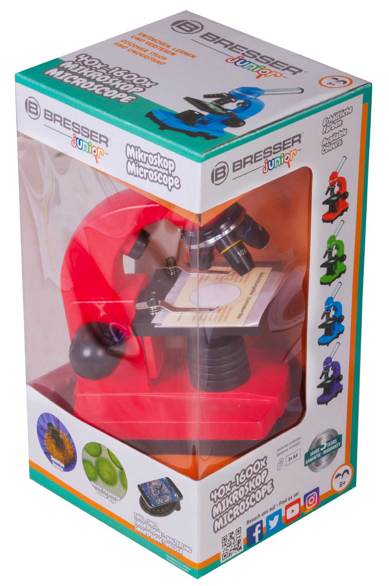 Microscopio Bresser Junior Biolux SEL 40–1600x