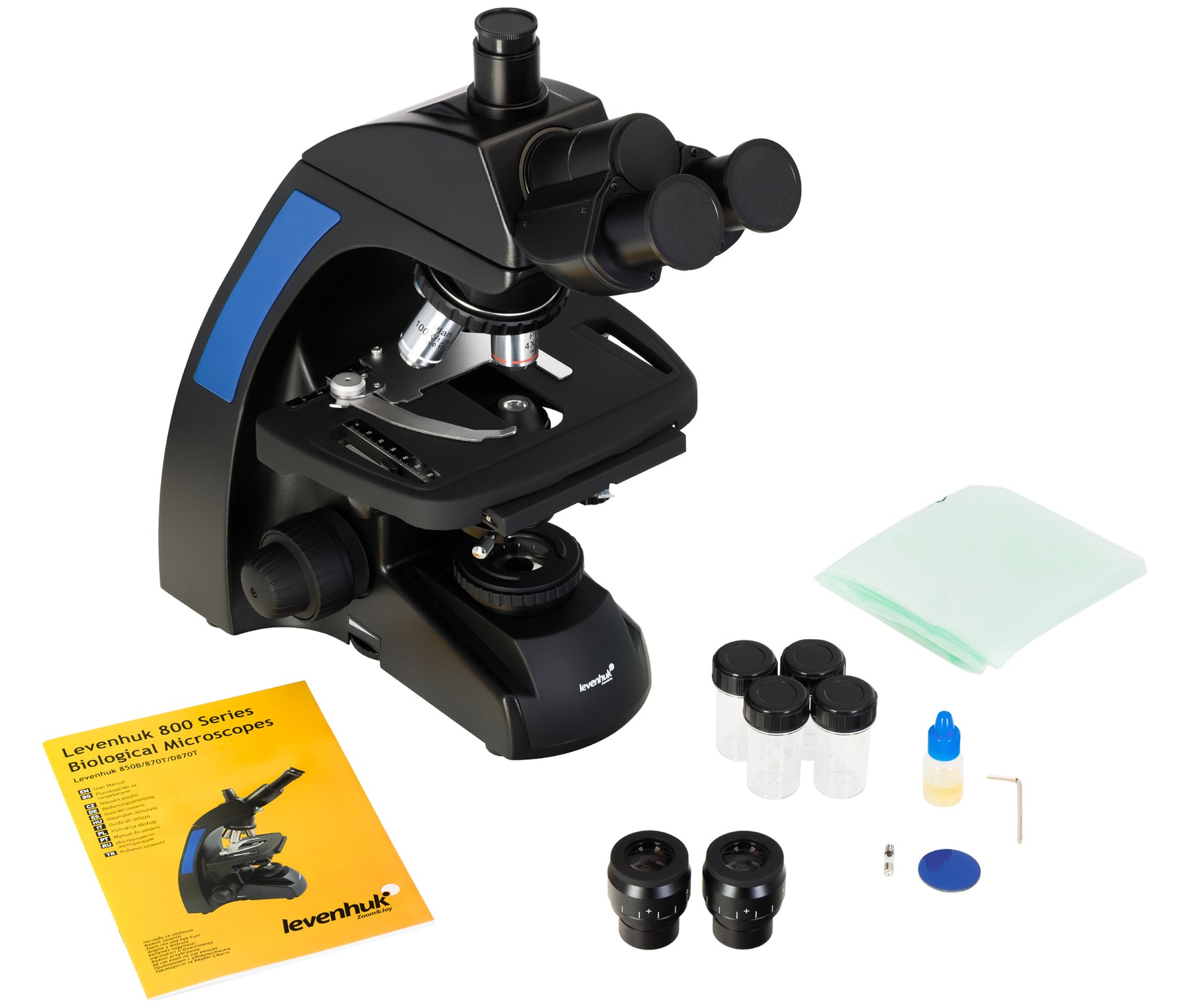 Microscopio trinoculare biologico Levenhuk 870T