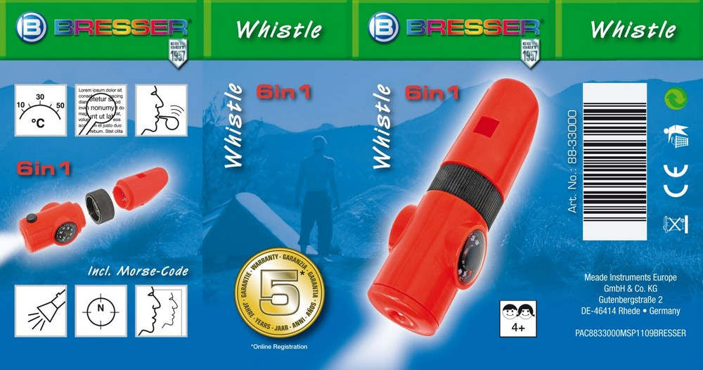 Fischietto Multifunzione Bresser Junior 6 in 1