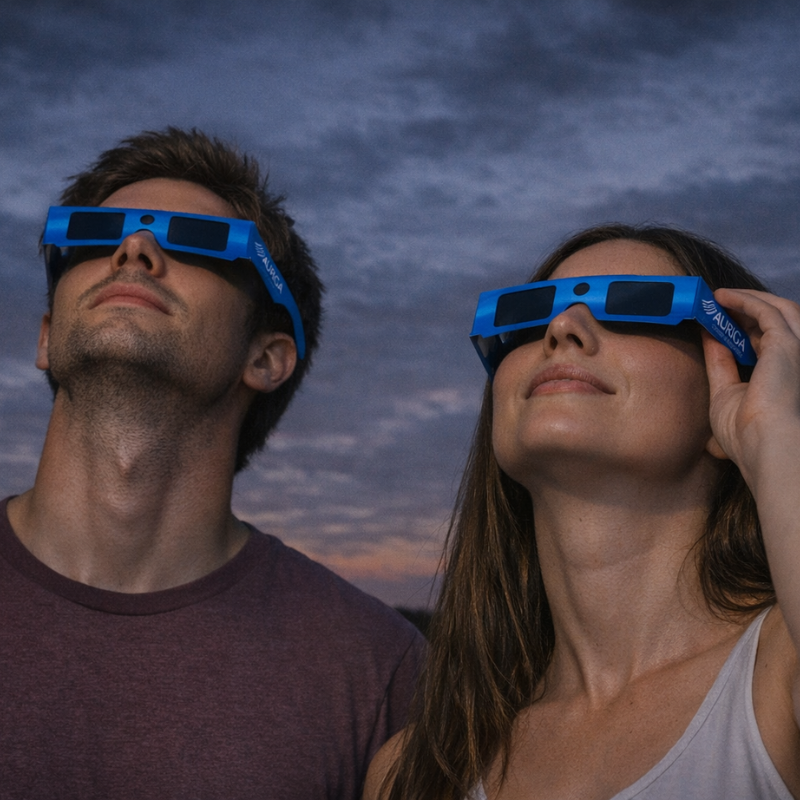 Occhialini Solari Auriga per Eclissi e Osservazione Sicura del sole