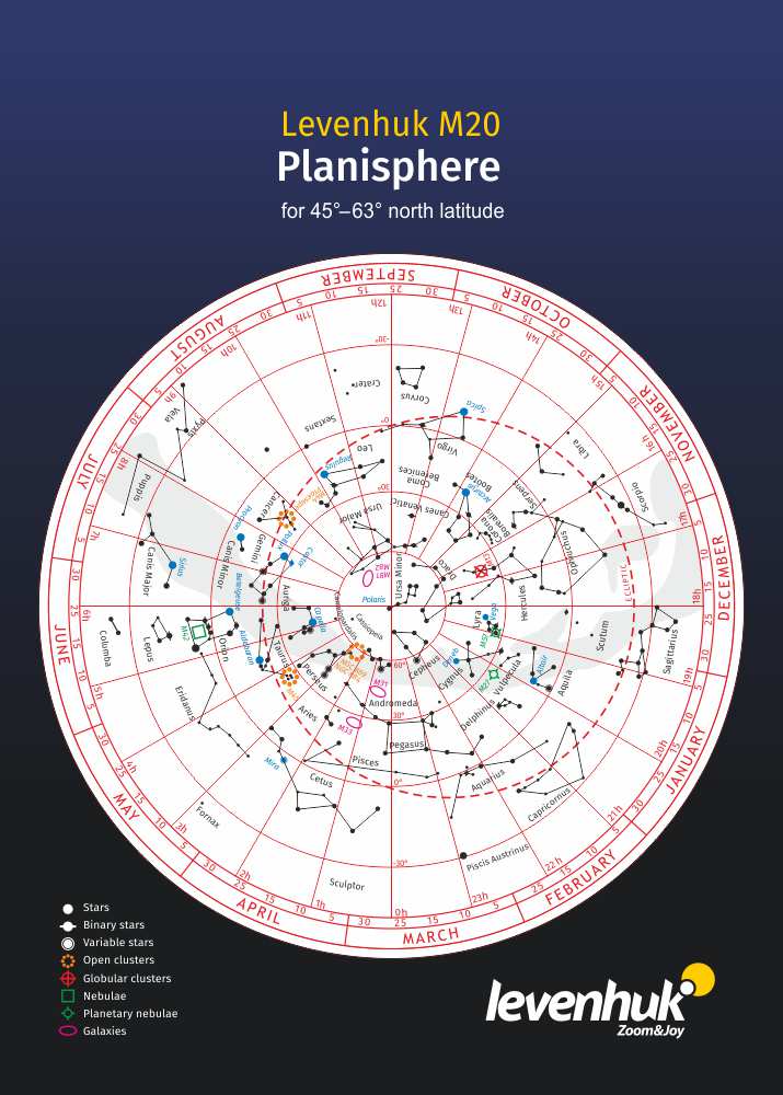 Planisfero grande Levenhuk M20