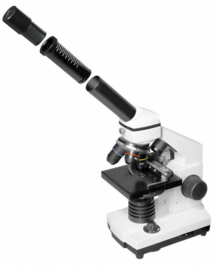 Microscopio Bresser Biolux NV 20–1280x con fotocamera oculare HD USB