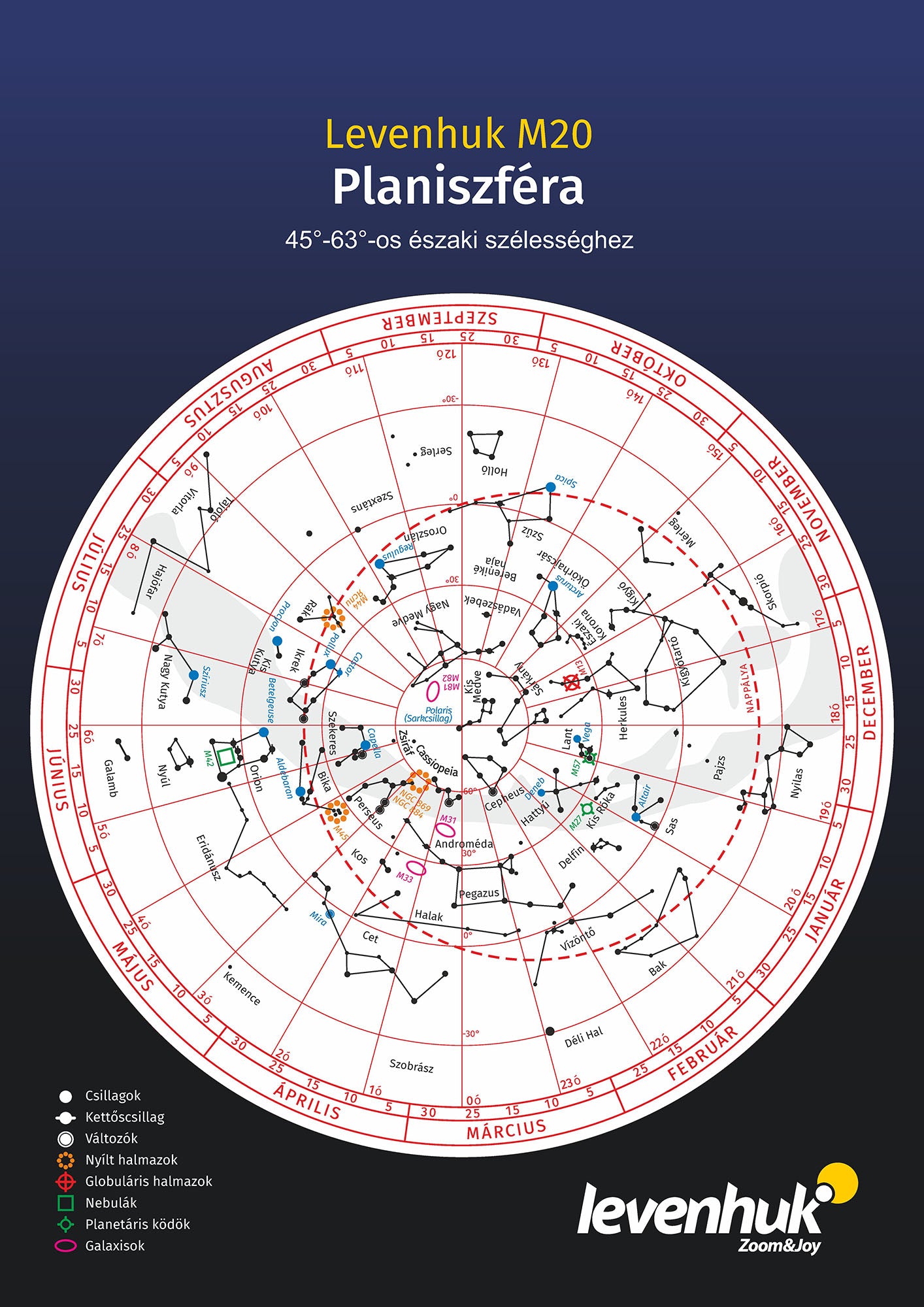 Planisfero grande Levenhuk M20