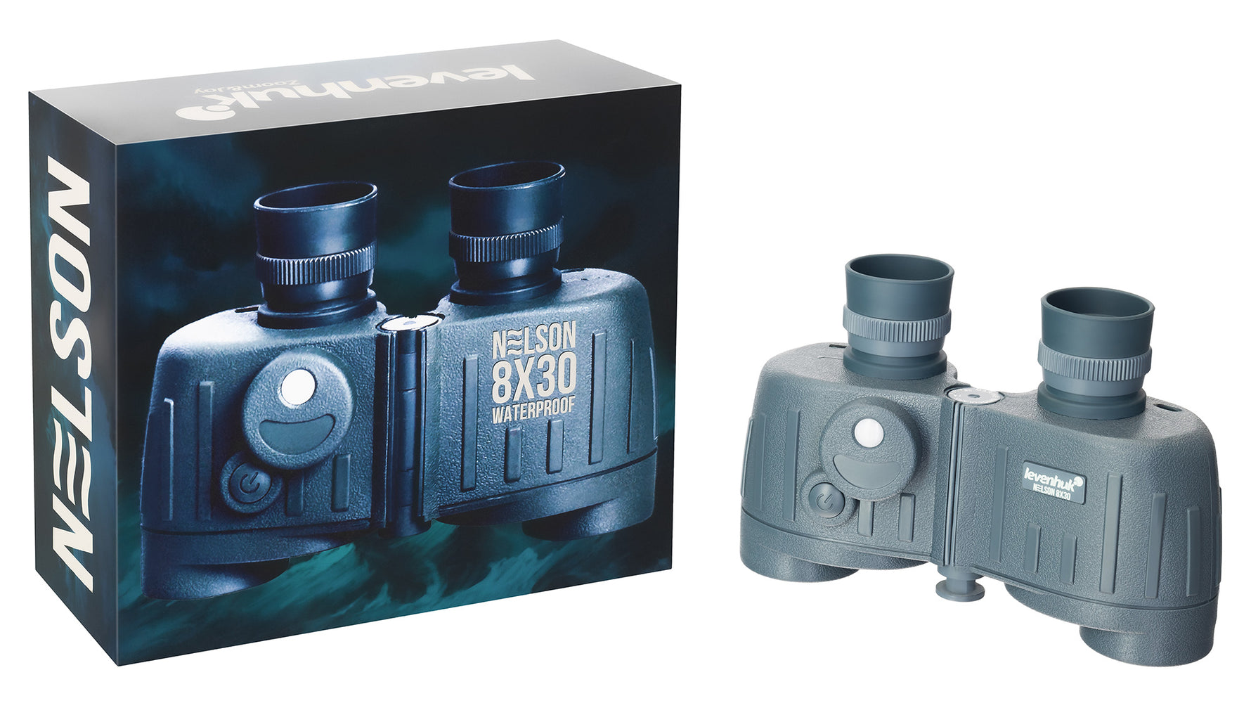 Binocolo Levenhuk Nelson 8x30 con reticolo e bussola