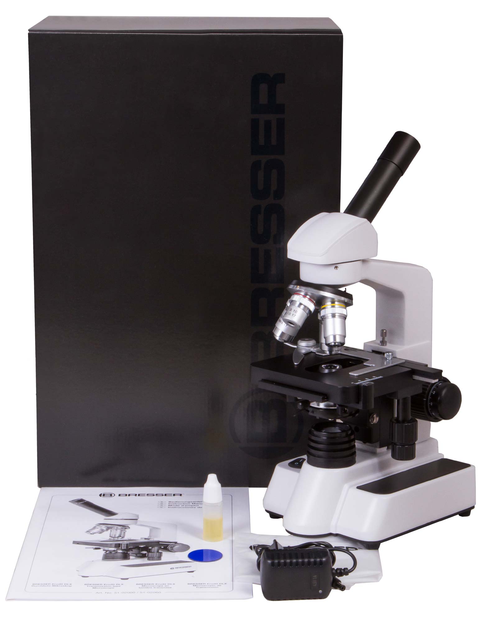 Microscopio Bresser Erudit DLX 40–1000x