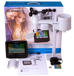 Stazione meteo a colori Bresser Wi-Fi con sensore professionale 5 in 1, nera