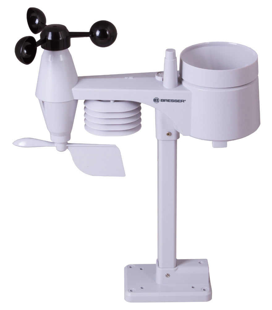 Stazione meteo a colori Bresser Wi-Fi con sensore professionale 5 in 1, nera