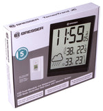 Orologio da parete meteorologico Bresser Temeotrend JC LCD, nero