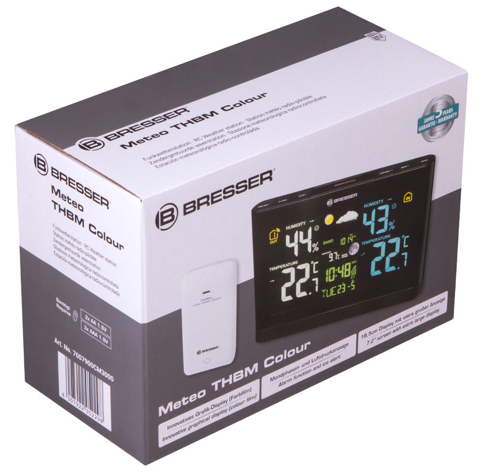 Stazione meteorologica Bresser con display a colori, nera