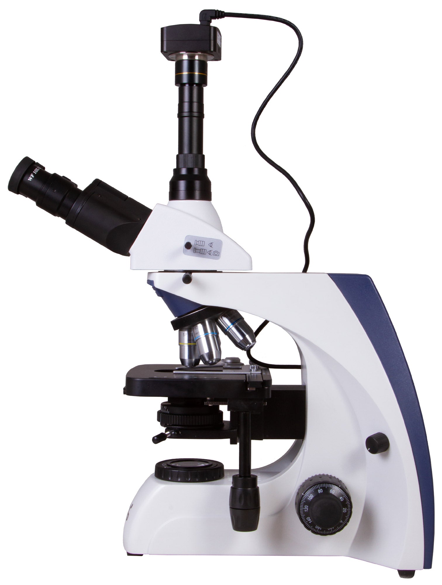 Microscopio trinoculare digitale Levenhuk MED D30T
