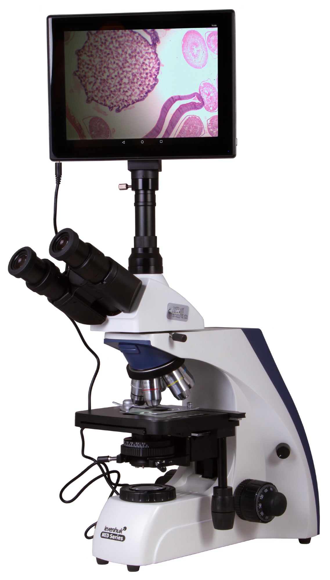 Microscopio trinoculare digitale Levenhuk MED D30T LCD