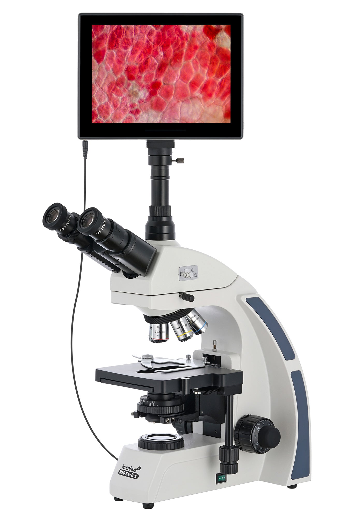 Microscopio trinoculare digitale Levenhuk MED D40T LCD