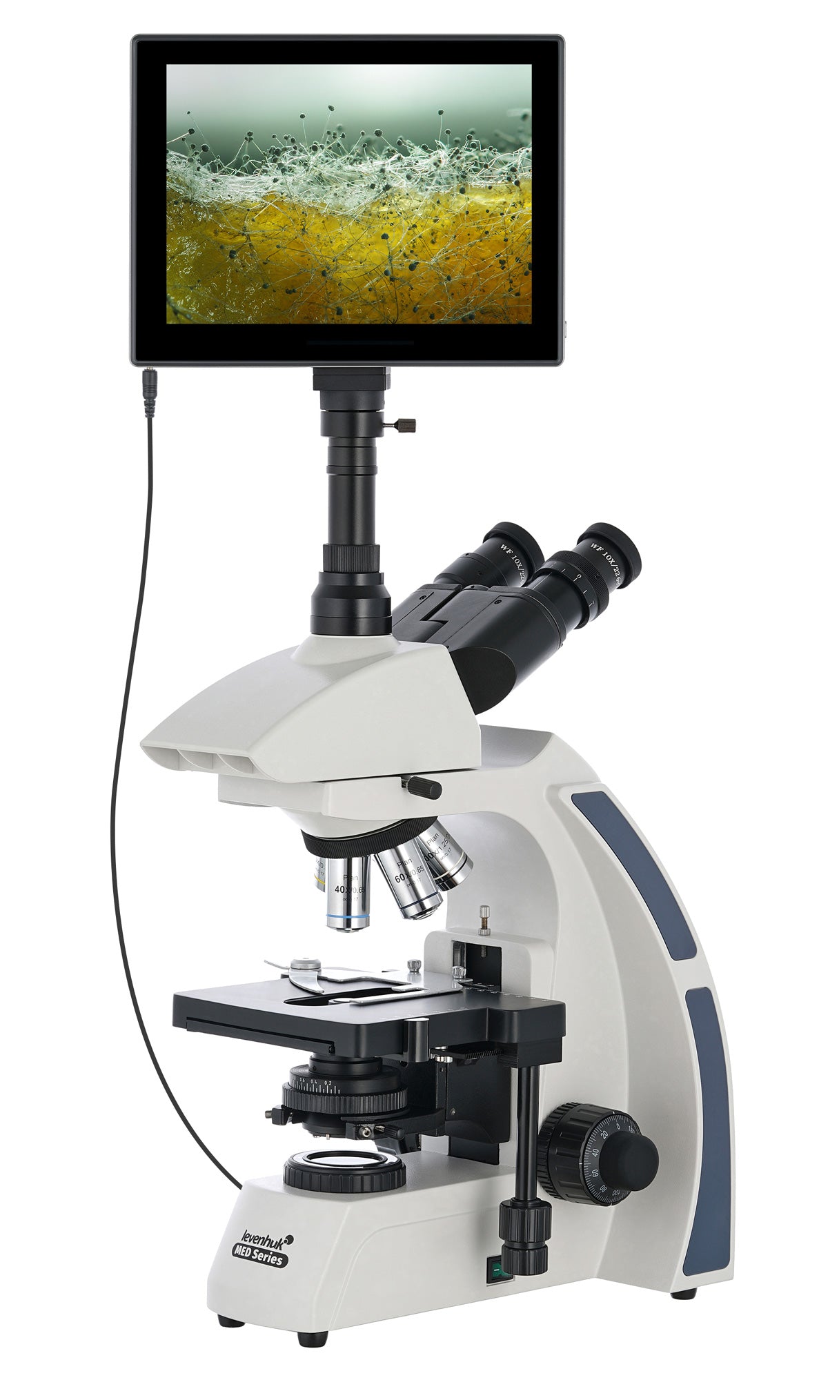 Microscopio trinoculare digitale Levenhuk MED D40T LCD