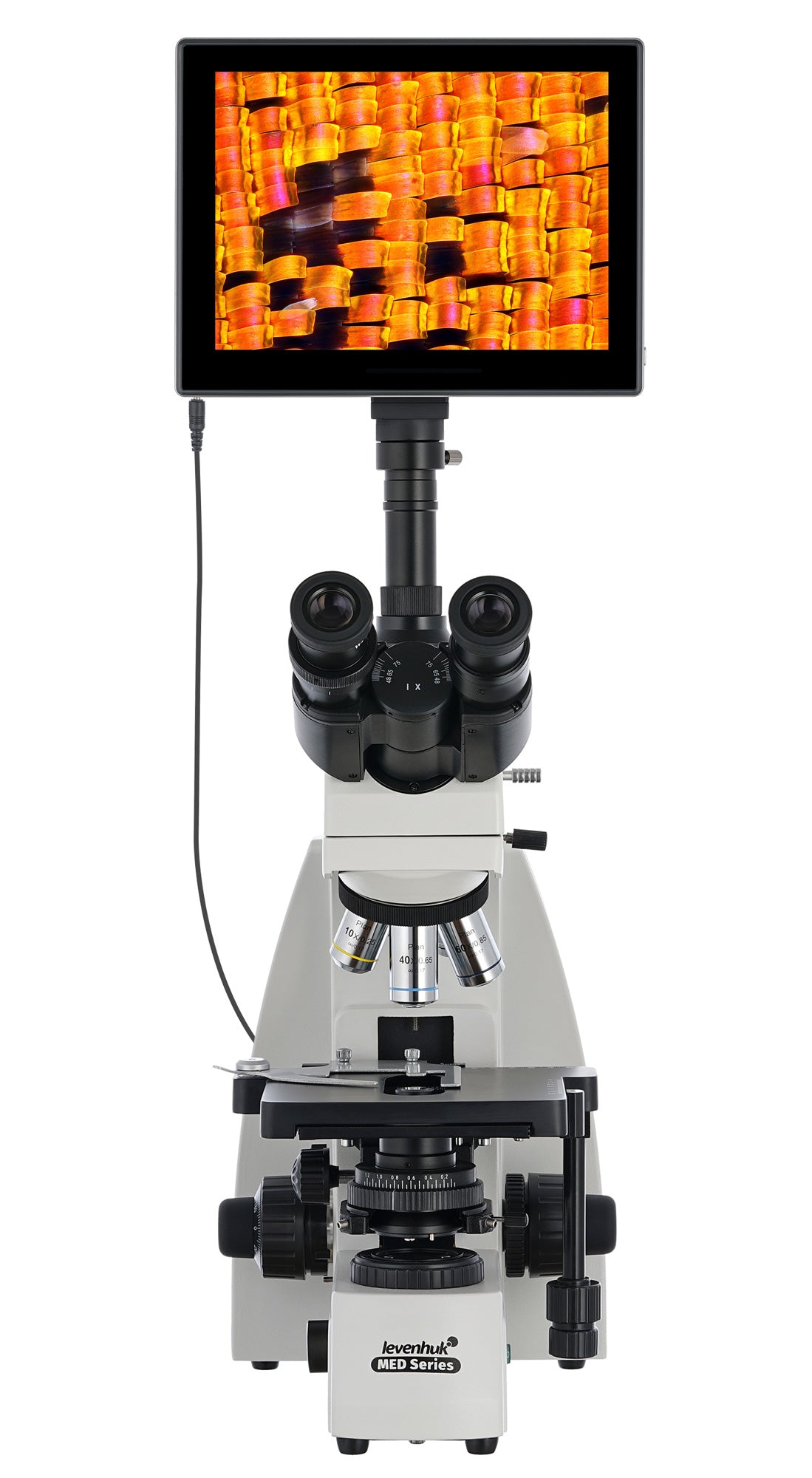 Microscopio trinoculare digitale Levenhuk MED D40T LCD