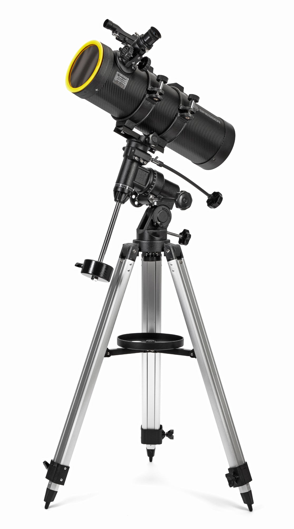 Telescopio riflettore newtoniano Bresser Spica 130/1000 EQ3 con adattatore per fotocamera smartphone