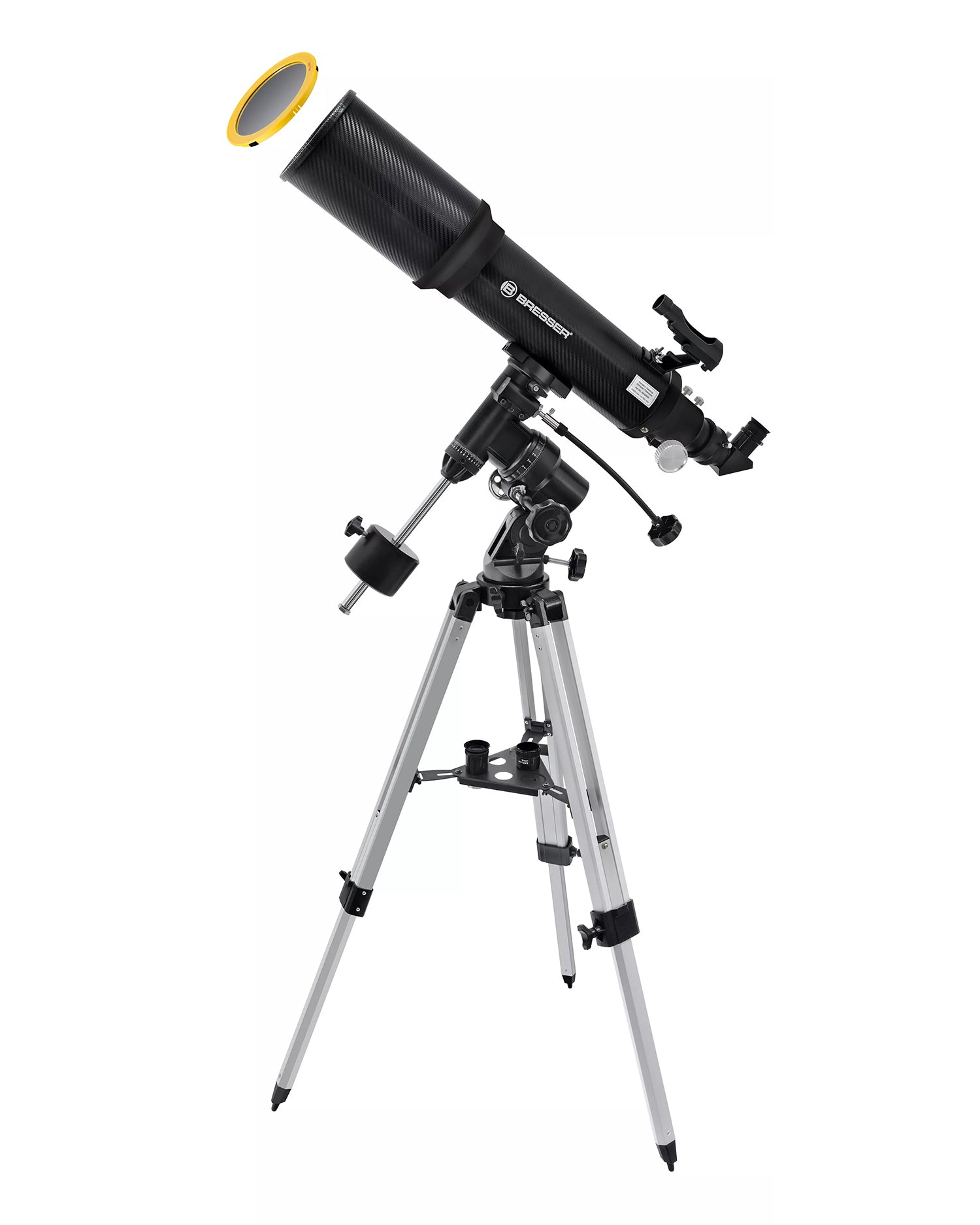 Telescopio Bresser Polaris-II AR-102/600 EQ-3 AT-3 con filtro solare