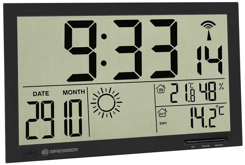 Orologio da parete Bresser MyTime Jumbo LCD