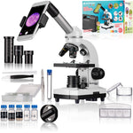 Microscopio Bresser Junior Biolux SEL 40–1600x con custodia, bianco